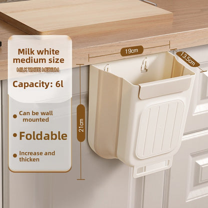 Foldable kitchen trash can